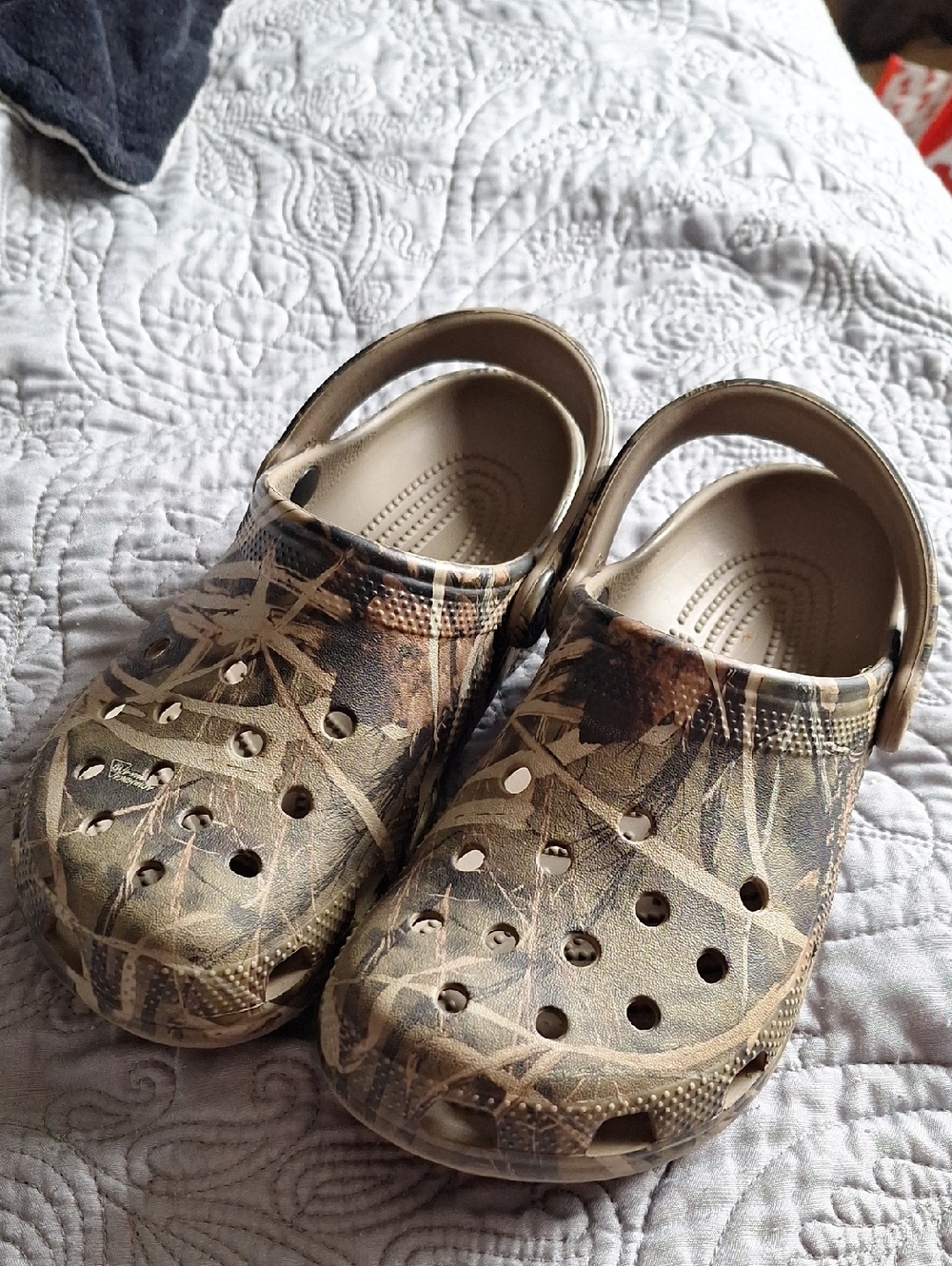 CROCS Kids Camo Brown & Green